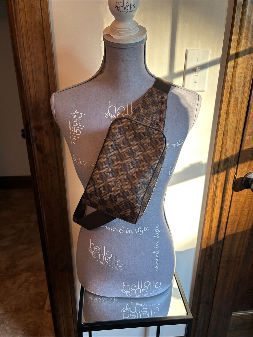 Louis Vuitton Damier Ebene Brown Belt Bag